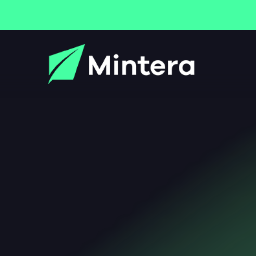 Официальный логотип Mintera, представляющий децентрализованное облачное хранилище с микроцентрами данных.
