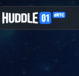 Логотип Huddle01, представляющий децентрализованную сеть связи в реальном времени