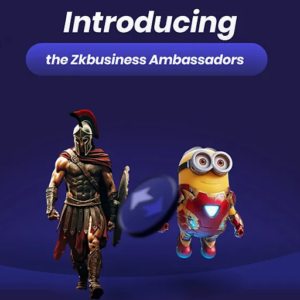 Zk Business logotype representing the Ambassador Program for staking on zkSync Era.