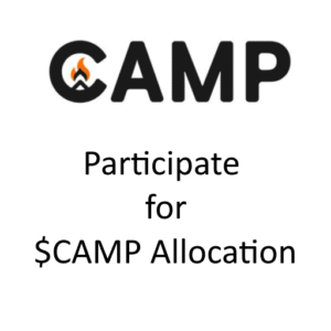Логотип Camp Network, демонстрирующий программу Points Program для участников Web3