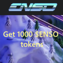 Логотип Enso Shortcut Speedrun, демонстрирующий Web3-задания и награды в NOS