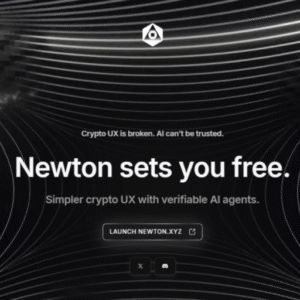 Magic Newton logo showcasing AI-powered crypto automation and $NEWT token rewards