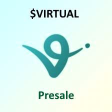 Логотип Virtuals Protocol (VIRTUAL), демонстрирующий AI-агентов для DeFi, трейдинга и создания контента