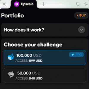 Upscale – Telegram-Based Prop Trading & $100K Funded Accounts