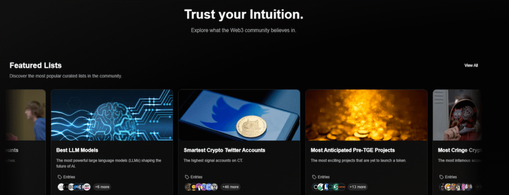 Intuition launchpad features
