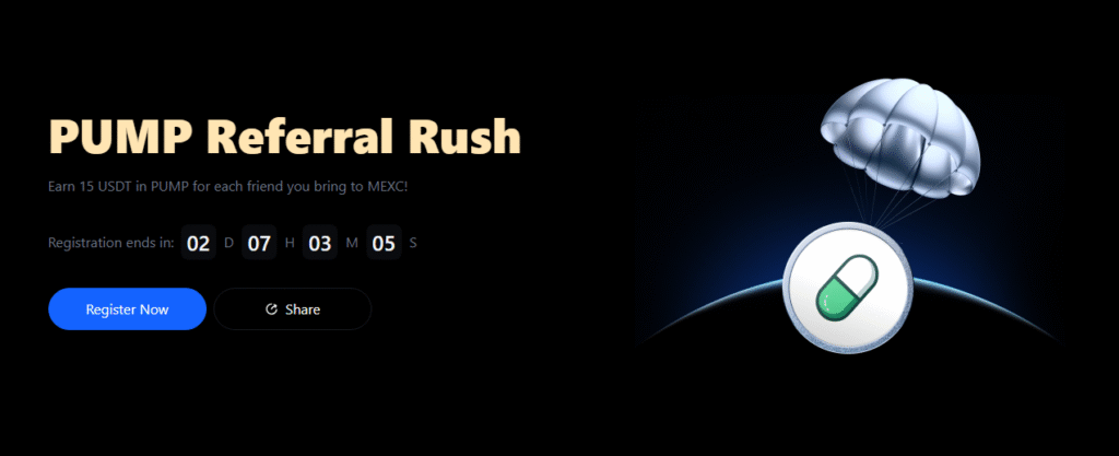 Pump token airdrop mexc