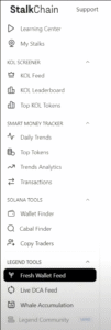 Stalkchain возможности