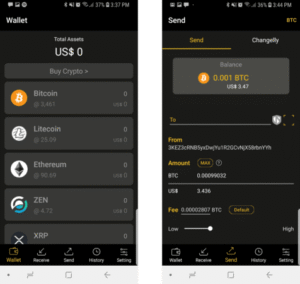 Coolwallet интерфейс