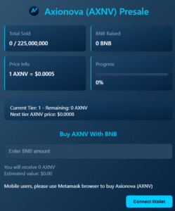 Axionova presale
