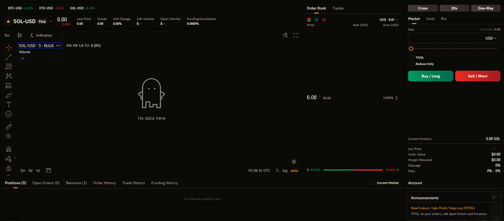Bulk trading terminal