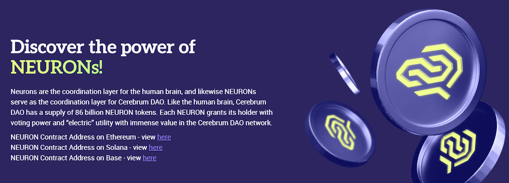 Cerebrumdao neuron token