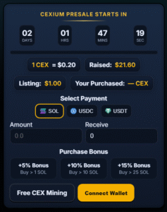 Cexium пресейл