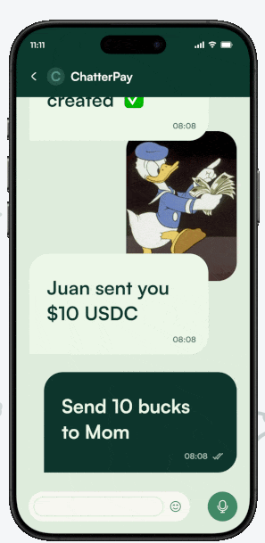 Chatterpay wallet