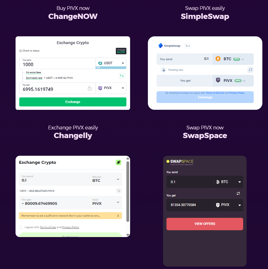 Pivx token swap