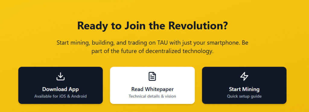 Tau chain app