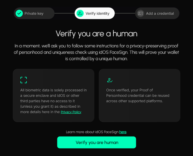 Idos proof of humanity