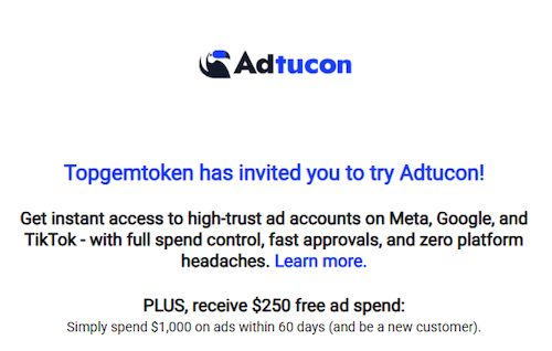 Adtucon invitation