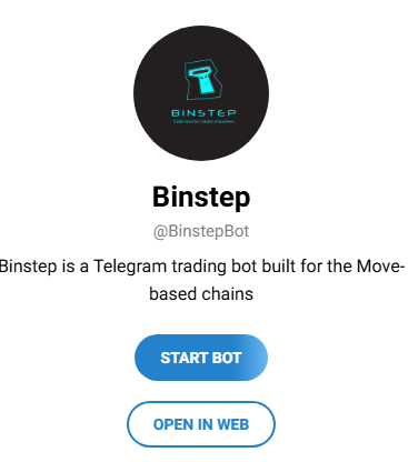 Binstep telegram trading bot