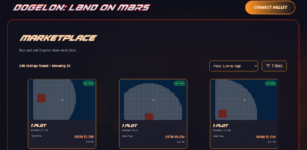 Dogelon mars marketplace