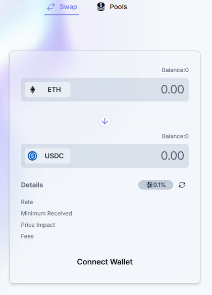Lifinity swap tokens