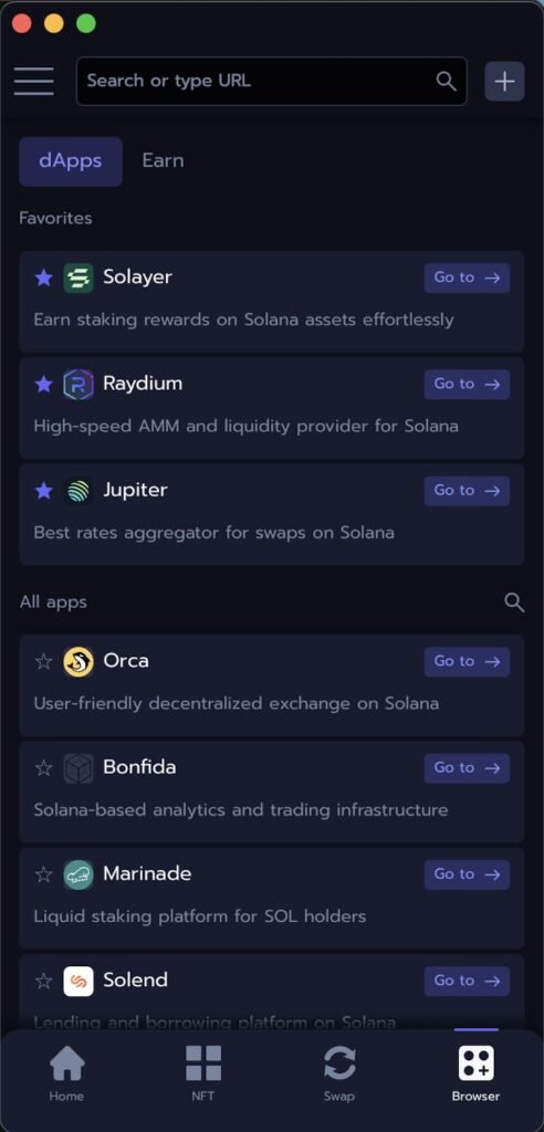 Nightly wallet dapps