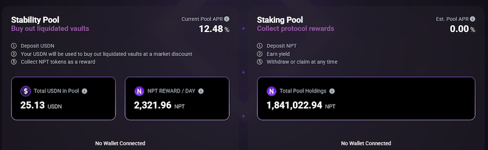 Nova protocol staking pools