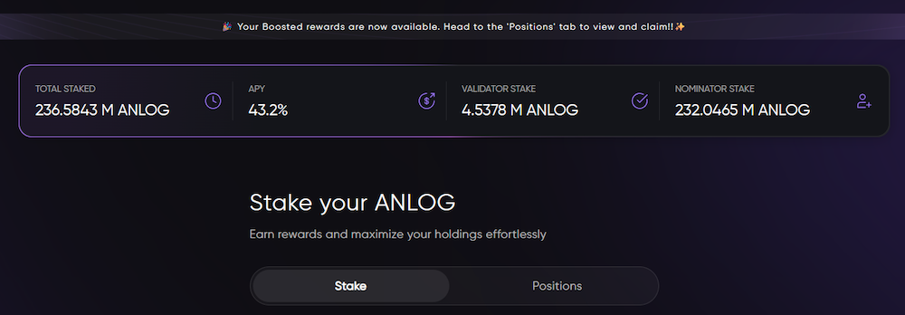 Anlog staking