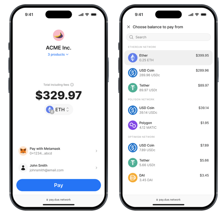 Due mobile banner