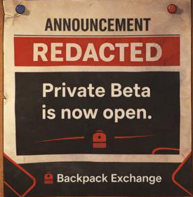 Backpack prediction market