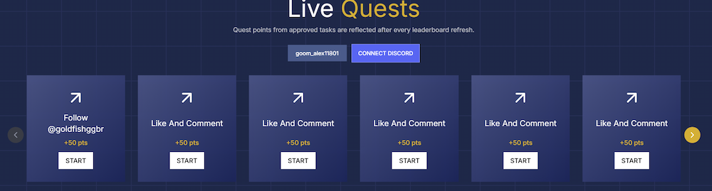 Goldfish task campaign