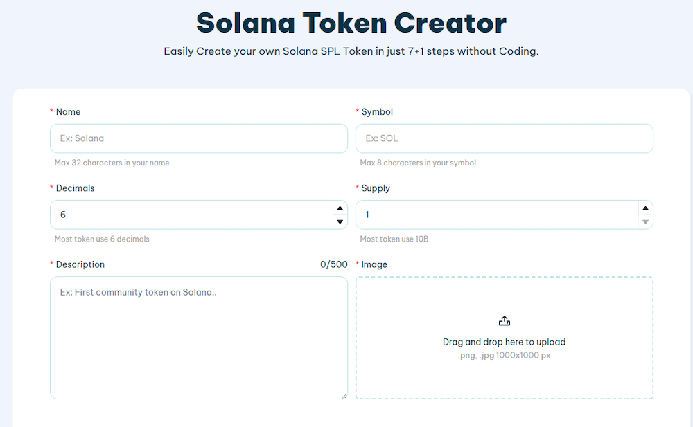 Smithii tools token creator